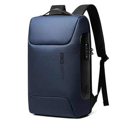 Large Capacity Waterproof Backpack, with 15.6'' Laptop Storage, Anti-theft Lock, USB Charging Port and Breathable Fabric, for Work, Travel and More