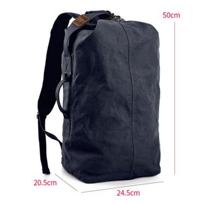 Large Capacity Canvas Backpack, with Sturdy Material, Multiple Interior Pockets and Multi-purpose Utility, for Outdoor & Travel, Men and Women