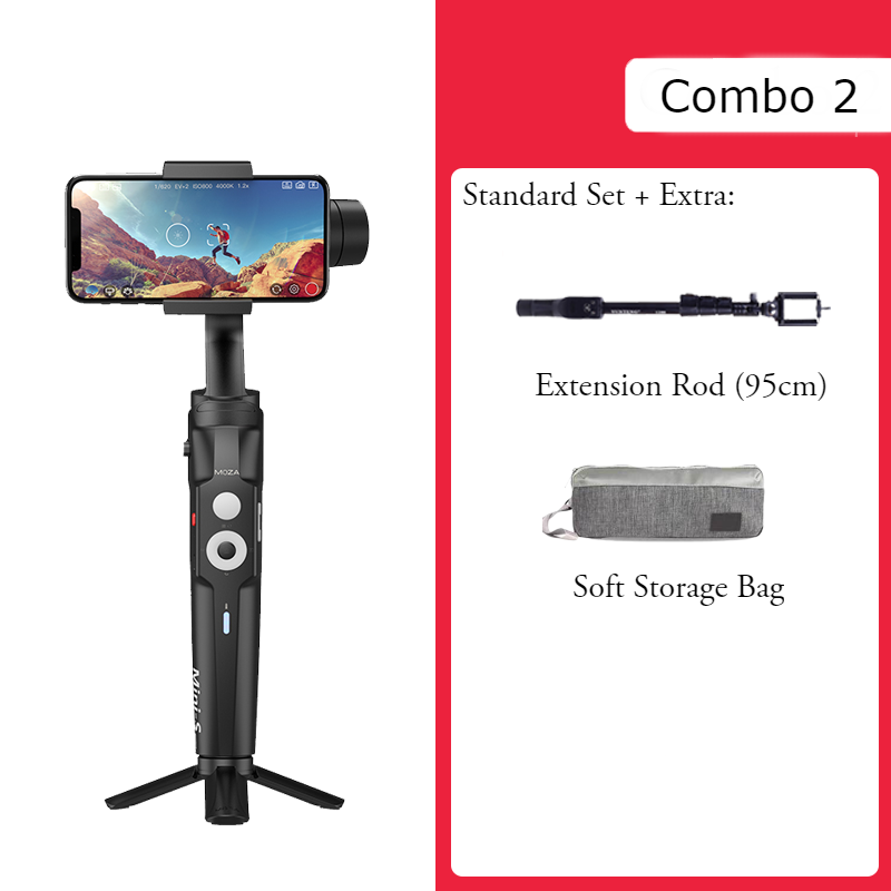 Mini Anti-shake Selfie Stick with Folding Storage, Three-axis Stabilization System, Object Tracking, Time-lapse Photography, Suitable for Professional or Daily Photography