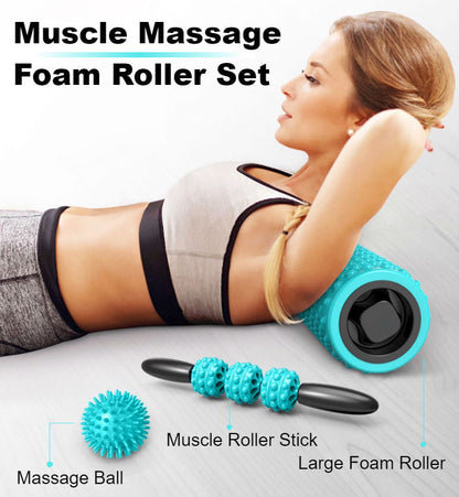 3-in-1 Foam Roller Set: Drive Soreness Away