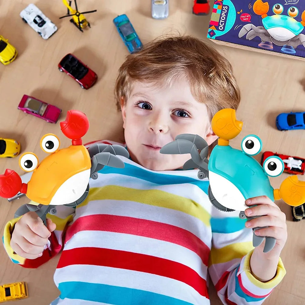 Dancing Crab Baby Toy - Interactive Toy with Music & Lights