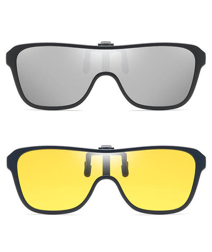 Integrated Nearsightedness Glasses Clip-On For Day And Night