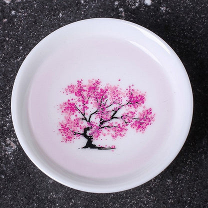 Blossom Printing Ceramic Heat Sensitive Color Changing Bowl, Best Gift for Holidays, Birthday, Wedding and More
