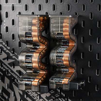 Magnetic Battery Tester And Storage Box For AA And AAA Batteries