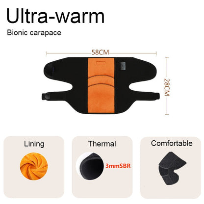 Far Infrared Thermal Knee Warmer, with Super Warm Fabric & Bionic Carapace Design, for Winter, Travel & Outdoors