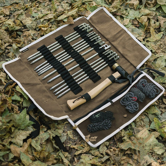 Outdoor Camping Tent Peg Storage Bag