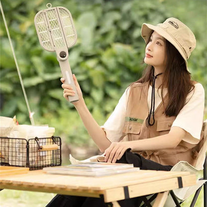 2024 New Dual-Use Foldable Electric Mosquito Swatter