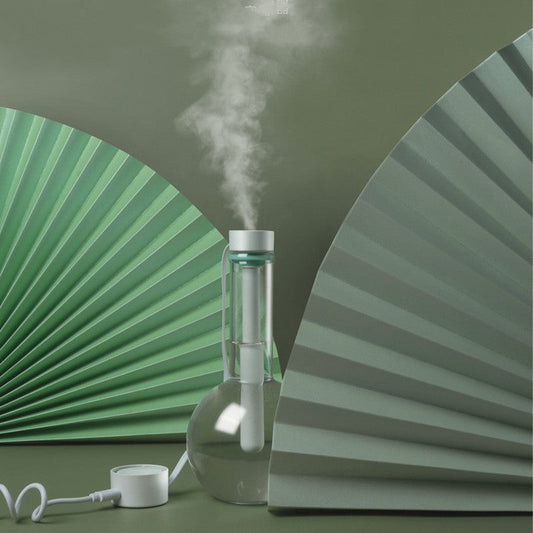 Portable Tube Humidifier, with Retractable Cable, Fine Mist & Auto-off Design, for Car, Home & Office