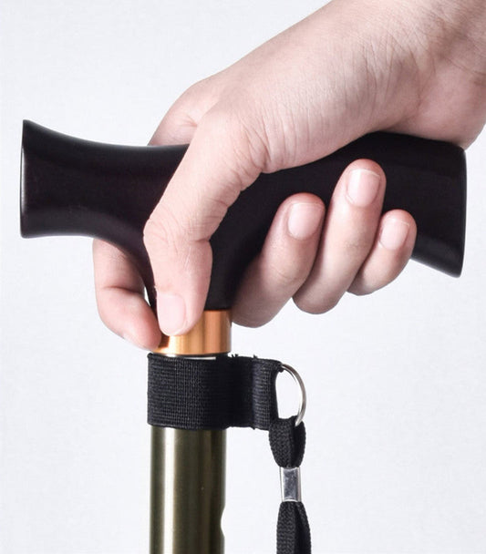 Expandable And Foldable Elderly Cane