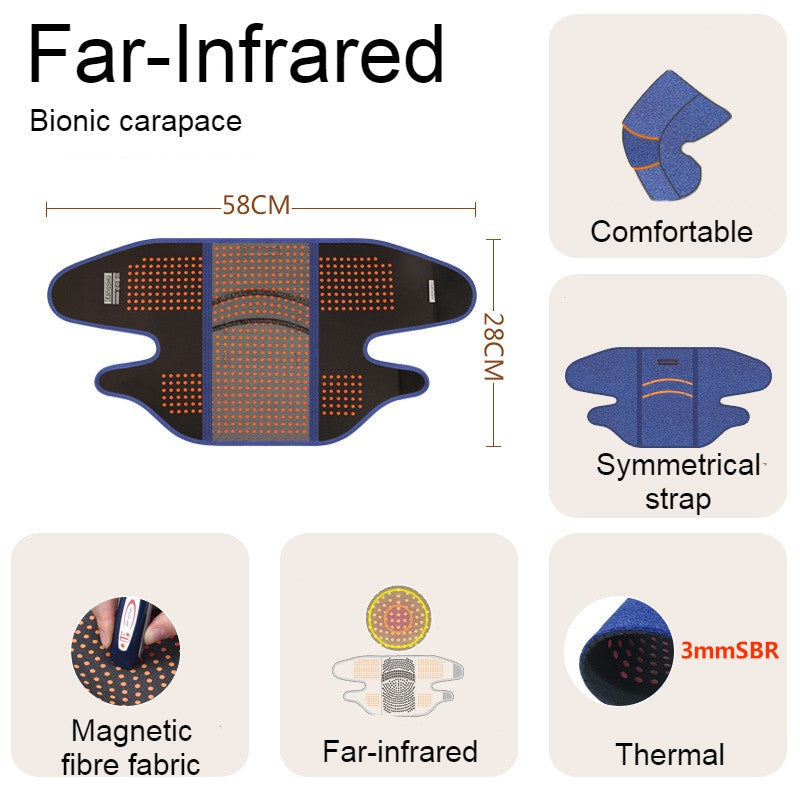 Far Infrared Thermal Knee Warmer, with Super Warm Fabric & Bionic Carapace Design, for Winter, Travel & Outdoors