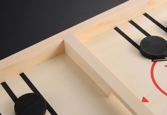 Wooden Hockey Board Game, for Intelligence, Reaction Training & Hand-eye Coordination, for Party and Home