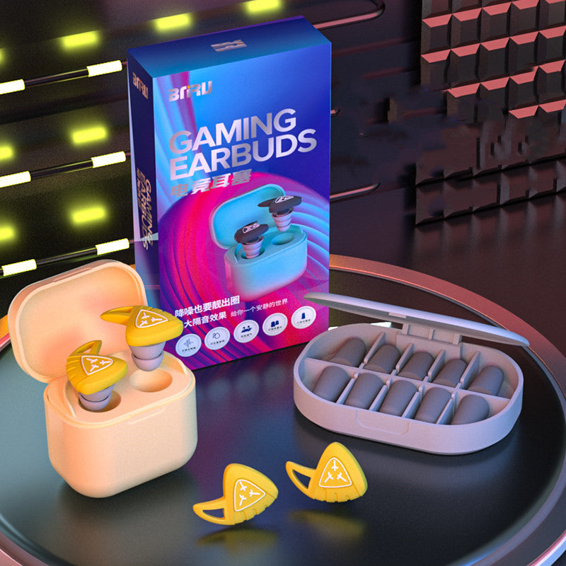 Double-Tier Silicone Earplugs with 5 Pairs Foam Earplugs, for Noise, Sleeping & More