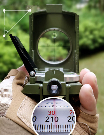 High-Precision Outdoor Tactical Ranging Luminous Compass