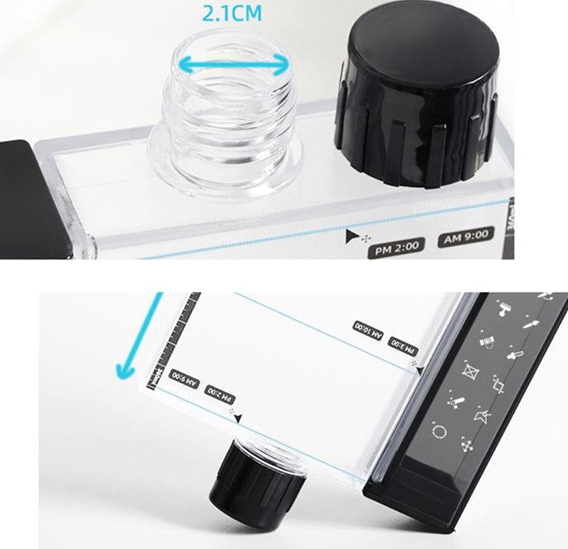 2-in-1 Minimalist Detachable Water Bottle, with Creative Photoshop Tool Bar Pattern, Best Gift for Designers