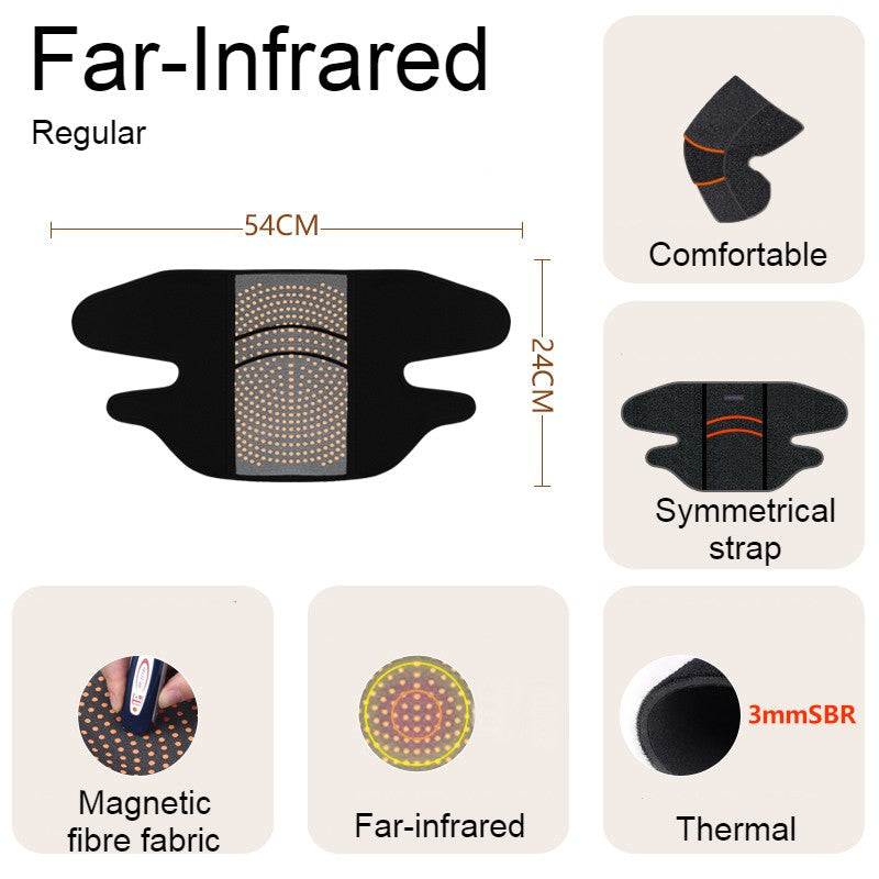 Far Infrared Thermal Knee Warmer, with Super Warm Fabric & Bionic Carapace Design, for Winter, Travel & Outdoors