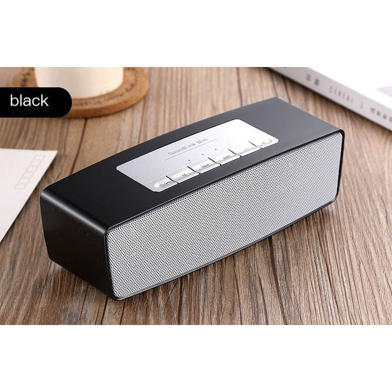 8W Wireless Bluetooth Speaker with Dual Speakers Deep Bass USB Rechargeable Music Player