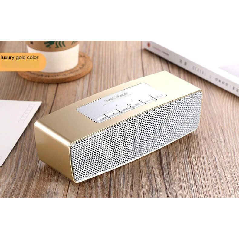 8W Wireless Bluetooth Speaker with Dual Speakers Deep Bass USB Rechargeable Music Player