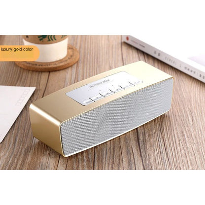 8W Wireless Bluetooth Speaker with Dual Speakers Deep Bass USB Rechargeable Music Player