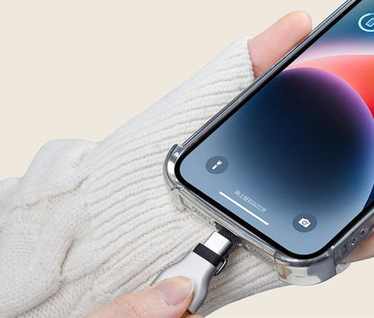 2-in-1 Rechargeable Phone Lanyard Data Cable