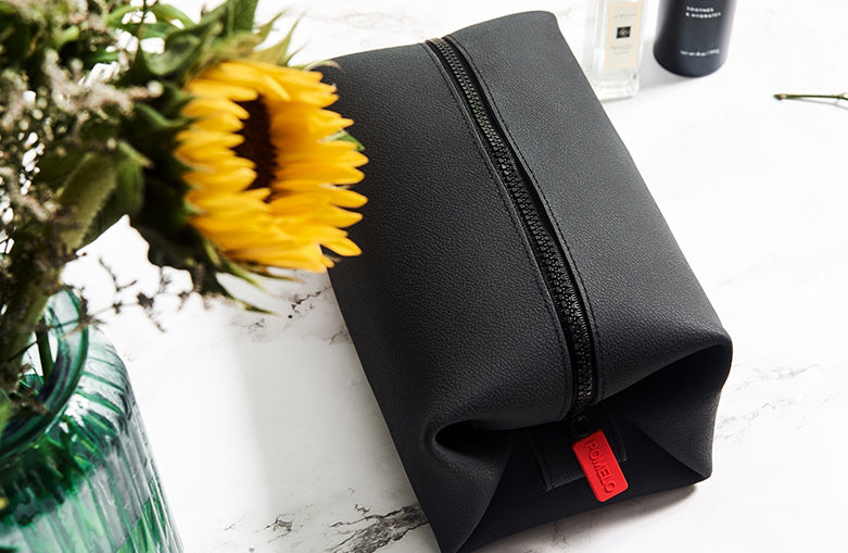 Leak-Resistant & Waterproof Large Capacity Silicone Dopp Bag for Cosmetics, Gym, Shower & Travel