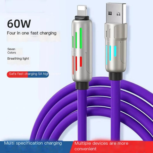 4-in-1 Fast Charging Multifunctional Cable – 240W High-Speed Line