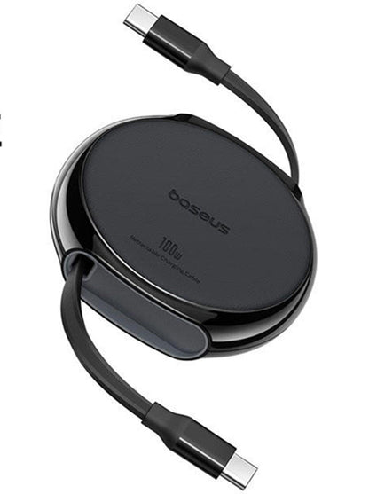 Dual-Head Type-C Retractable Data Cable