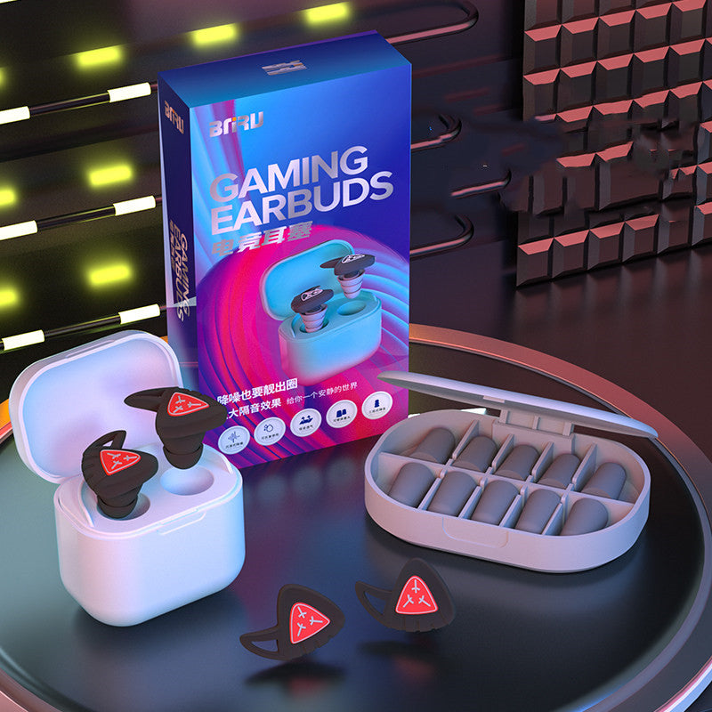 Double-Tier Silicone Earplugs with 5 Pairs Foam Earplugs, for Noise, Sleeping & More