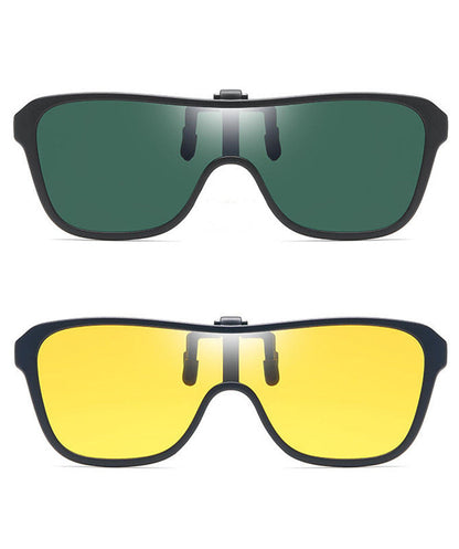 Integrated Nearsightedness Glasses Clip-On For Day And Night
