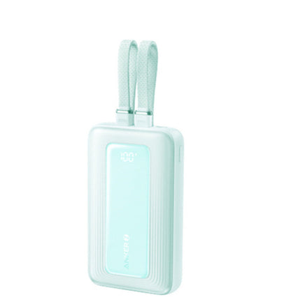 2024 New Fast-Charging Power Bank, 20,000mAh High Capacity with Built-In Cable