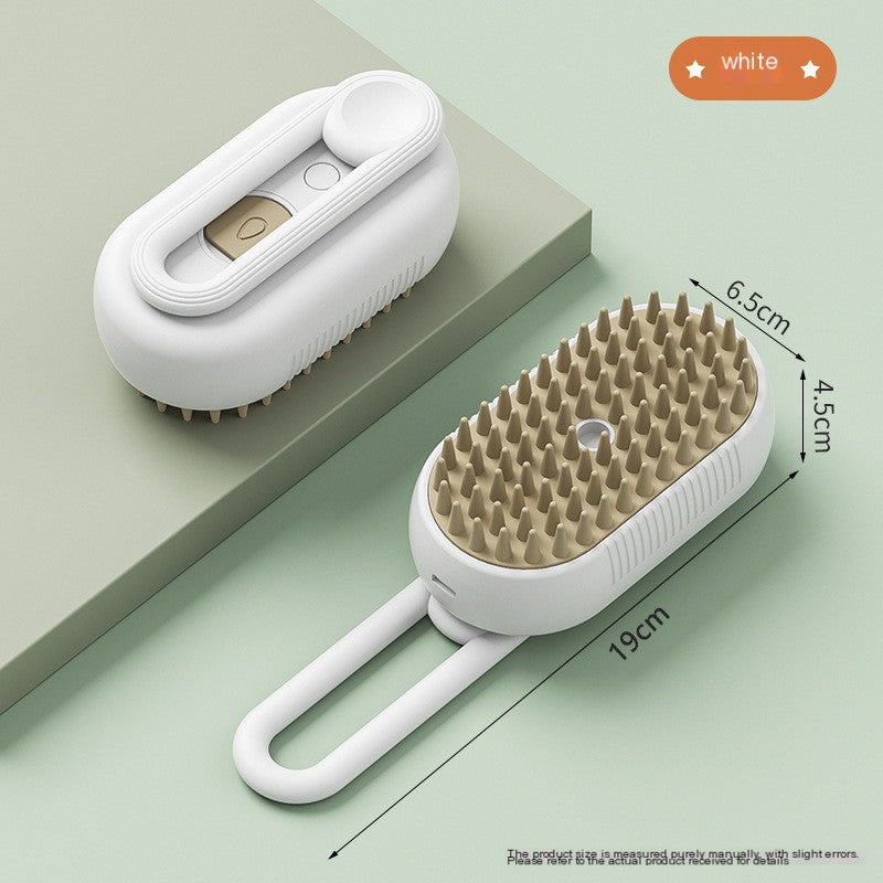 Pet Steam Spray Massage Comb – Hair Removal & Grooming Brush for Cats & Dogs