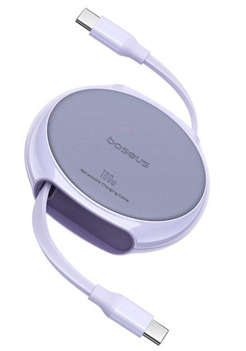 Dual-Head Type-C Retractable Data Cable