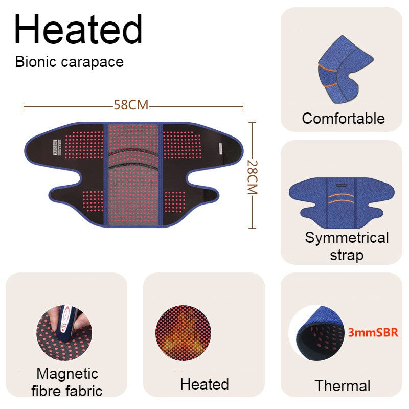 Far Infrared Thermal Knee Warmer, with Super Warm Fabric & Bionic Carapace Design, for Winter, Travel & Outdoors