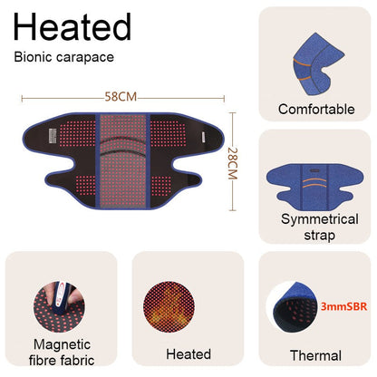 Far Infrared Thermal Knee Warmer, with Super Warm Fabric & Bionic Carapace Design, for Winter, Travel & Outdoors