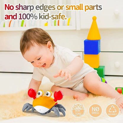 Dancing Crab Baby Toy - Interactive Toy with Music & Lights
