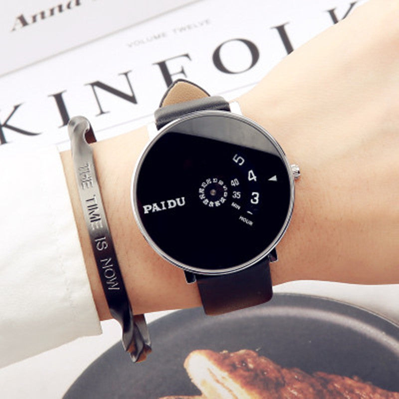 Fashion Minimalist Wrist Watch, with 43mm Round Dial and Stainless Steel/Leather/Cloth Band, for Men and Women