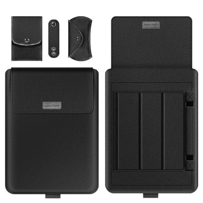 Laptop Sleeve Bag with Built-in Adjustable Stand, Mouse Bag and Power Adapter Bag, for 15.4" / 15.6" / 16.1"/ 17" Laptop