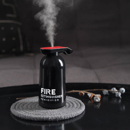 Portable USB Humidifier, with Unique Fire Extinguisher Shape & 200ml Clear Water Tank, for Car, Home & Office