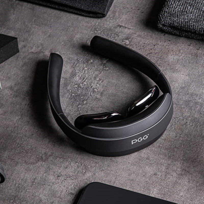 Foldable Wireless Smart Neck Massager with Heating Function, 5 Massage Modes and Low-frequency Pulse Technology, for Neck, Muscle, Shoulder & Cervical Pain Relief