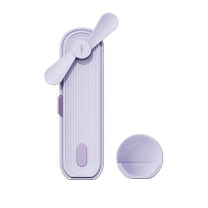 Portable Rechargeable Handheld Fan, with Two Wind Speeds & Power Bank