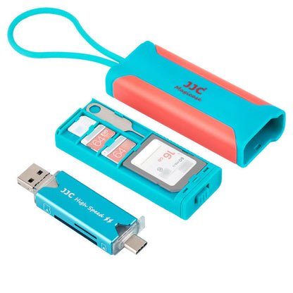 Multifunctional Memory Card Box Card Reader 2-In-1