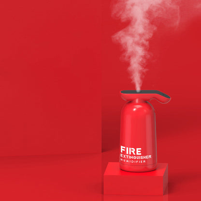 Portable USB Humidifier, with Unique Fire Extinguisher Shape & 200ml Clear Water Tank, for Car, Home & Office