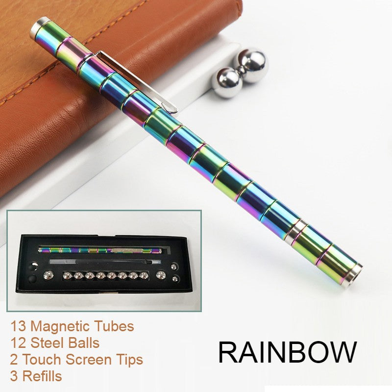 Multifunction Magnetic Metal Ballpoint Pen, Gift for Kids or Friends