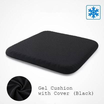 Portable Cooling Gel Seat Cushion, with Non-Slip Cover, for Car, Office Chair, Wheelchair & More