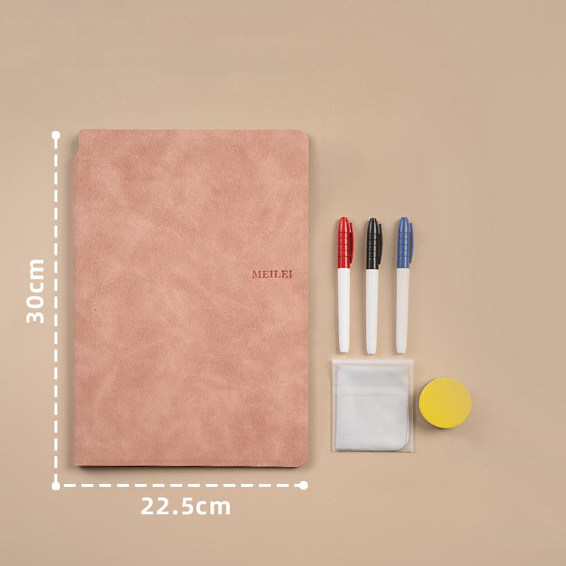 Leather Erasable Whiteboard Notebook