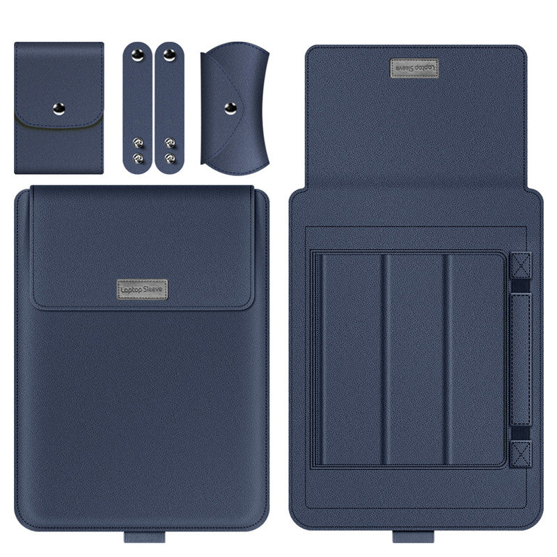 Laptop Sleeve Bag with Built-in Adjustable Stand, Mouse Bag and Power Adapter Bag, for 15.4" / 15.6" / 16.1"/ 17" Laptop