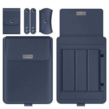 Laptop Sleeve Bag with Built-in Adjustable Stand, Mouse Bag and Power Adapter Bag, for 15.4" / 15.6" / 16.1"/ 17" Laptop