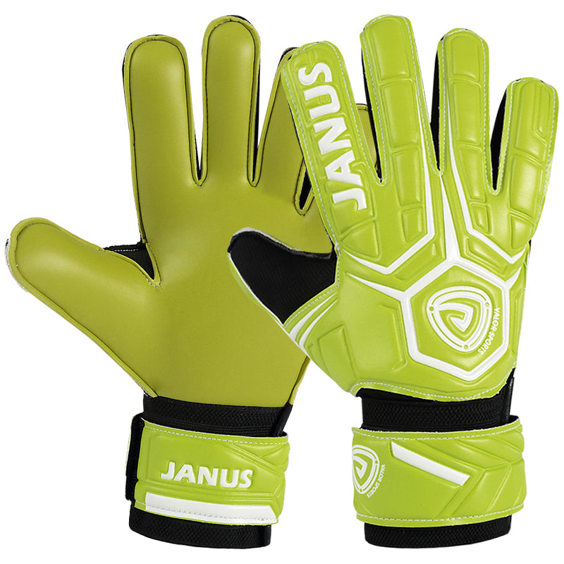 Goalkeeper Gloves with Finger Support, Anti-Slip Palm and Soft PU Hand Back, for Men & Women, Youth & Adult