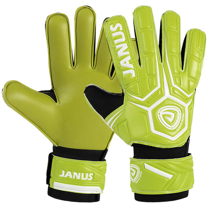 Goalkeeper Gloves with Finger Support, Anti-Slip Palm and Soft PU Hand Back, for Men & Women, Youth & Adult