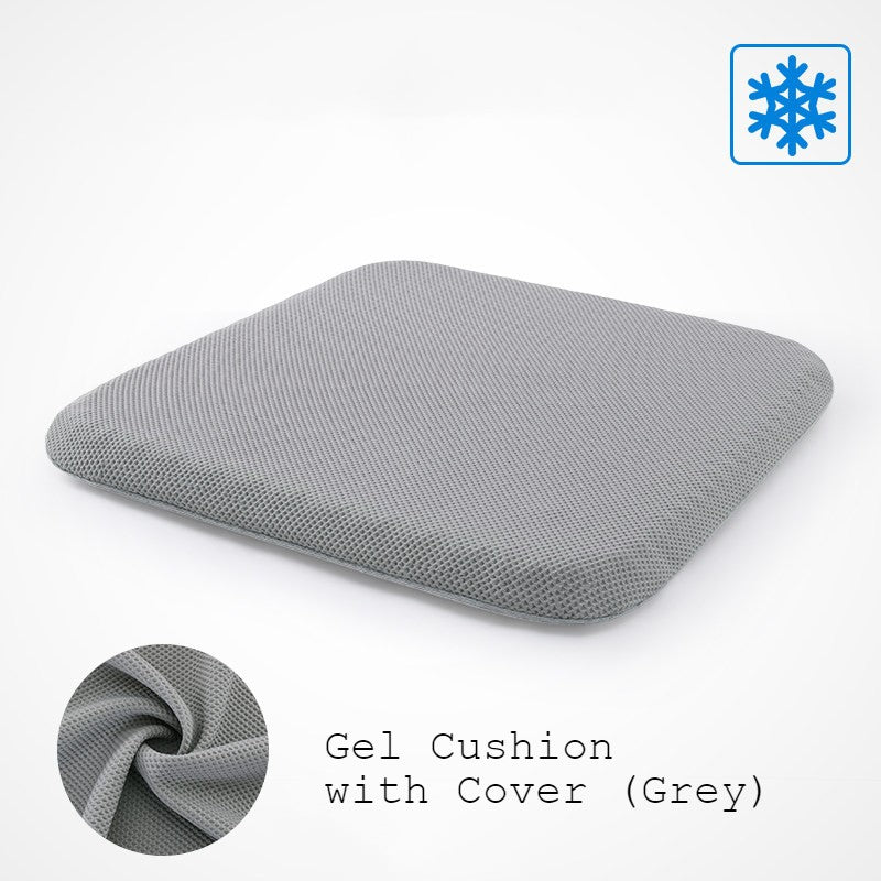 Portable Cooling Gel Seat Cushion, with Non-Slip Cover, for Car, Office Chair, Wheelchair & More