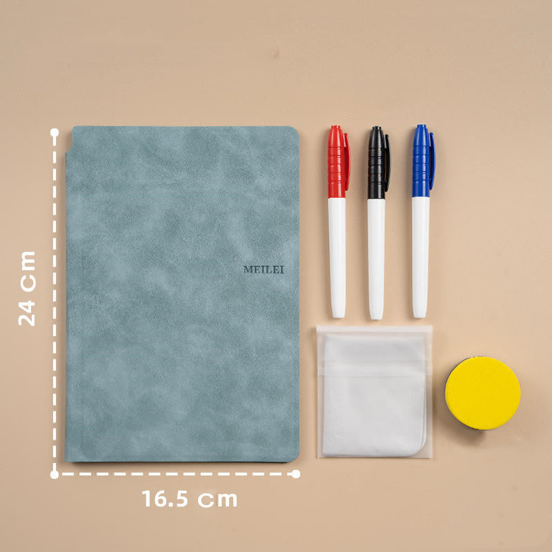 Leather Erasable Whiteboard Notebook